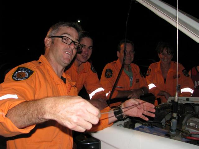Cockburn SES members training
